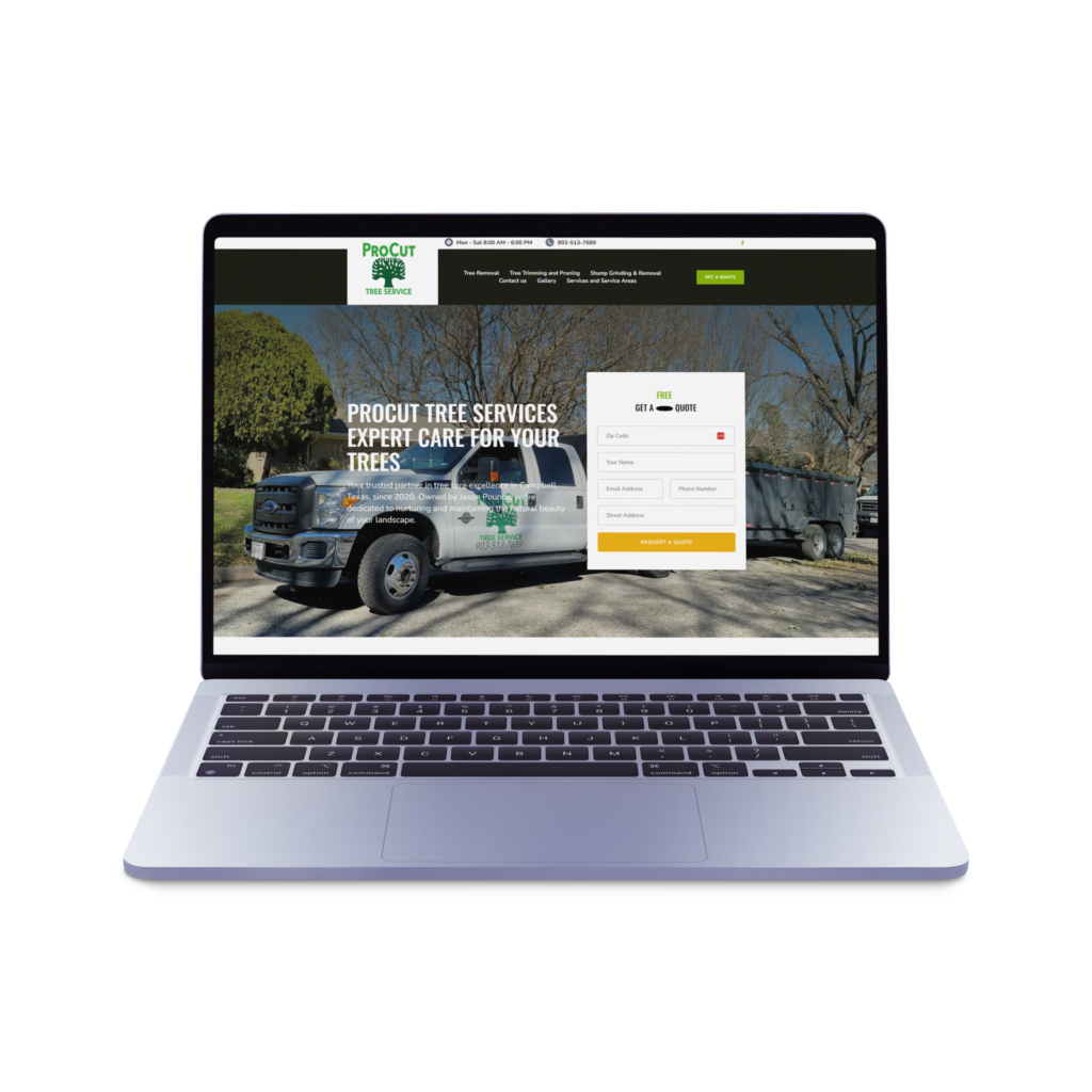 Local SEO, A Professional Tire Service Displayed on a Laptop Screen: Find Local Expert Tire Care with a Website Design that Exemplifies Efficiency. Featuring Image of Van parked next to a picturesque Rural Road, the website excels in catering to your tire needs. Keyword Focus: Local SEO for Web Design, Expert Tire Services Near You. Web Design, East Texas