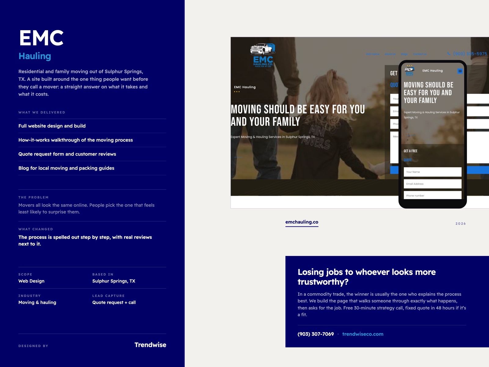 EMC Hauling case study by Trendwise