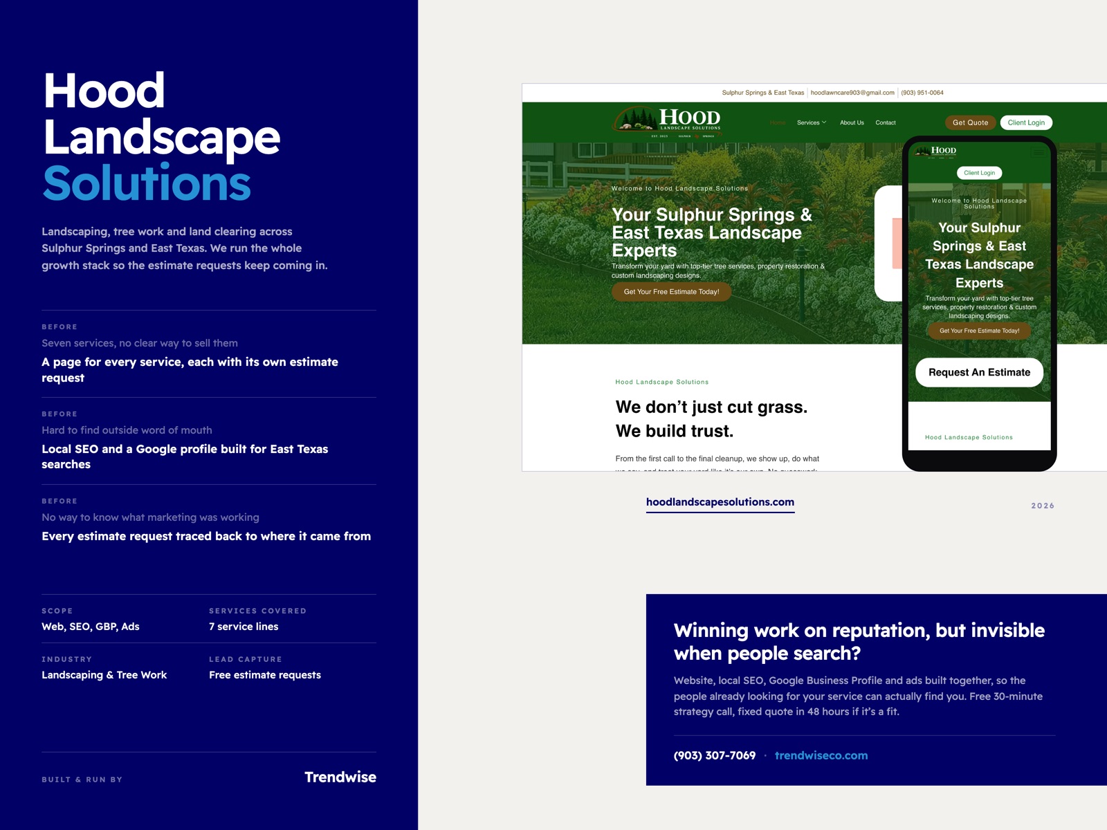 Hood Landscape Solutions case study by Trendwise