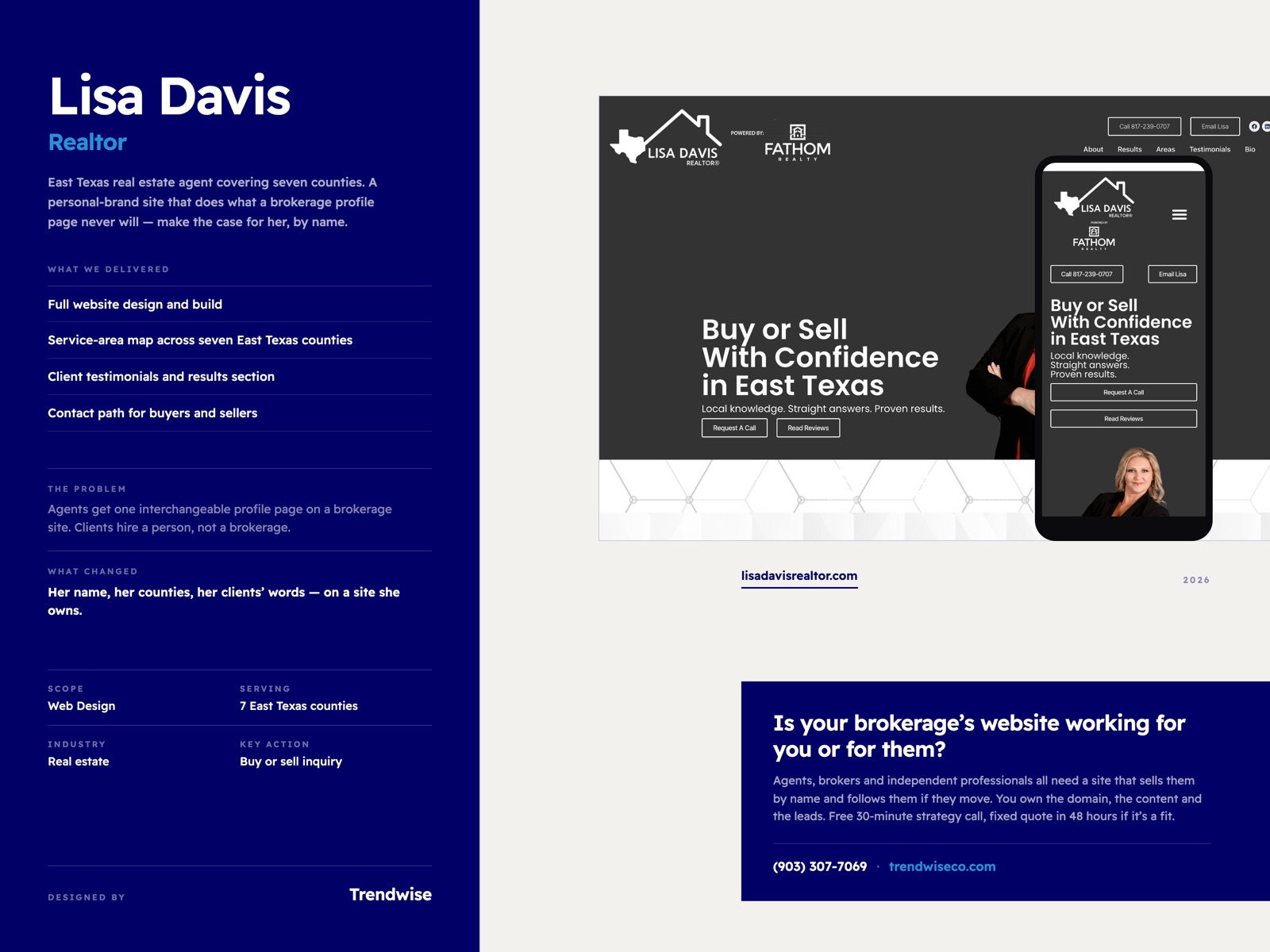 Lisa Davis Realtor case study by Trendwise