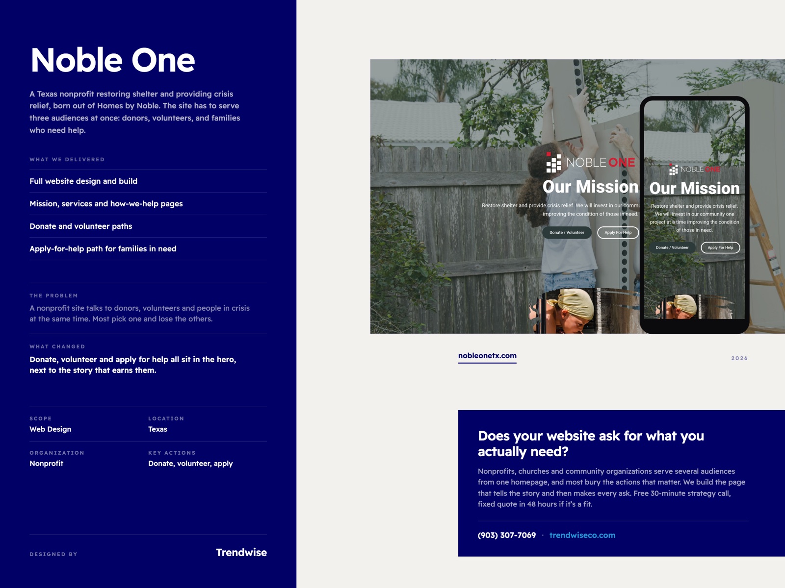 Noble One case study by Trendwise