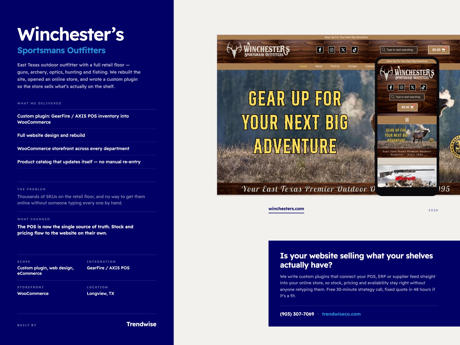 Winchester's Sportsmans Outfitters case study by Trendwise